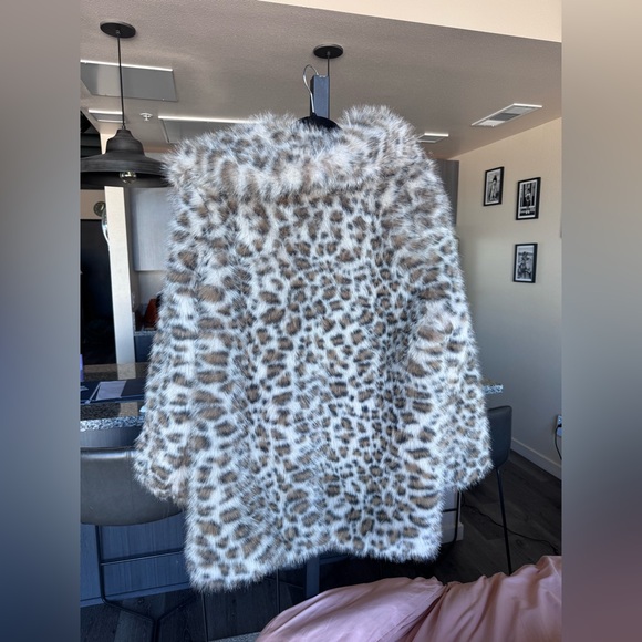 Wild Fable Faux Fur Animal Print Jacket - Picture 2 of 6